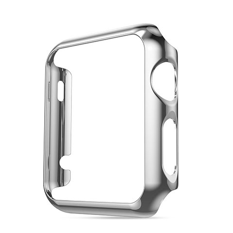 Custodia Lusso Alluminio Laterale per Apple iWatch 2 42mm Argento