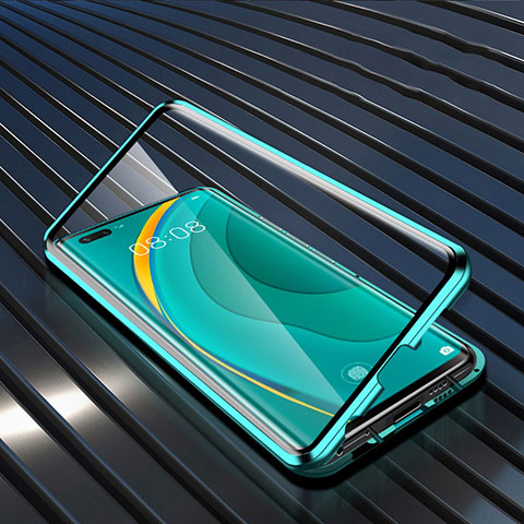 Custodia Lusso Alluminio Laterale Specchio 360 Gradi Cover M04 per Huawei Nova 7 Pro 5G Verde