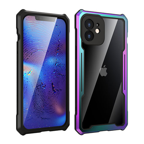 Custodia Lusso Alluminio Laterale Specchio 360 Gradi Cover per Apple iPhone 12 Mini Colorato