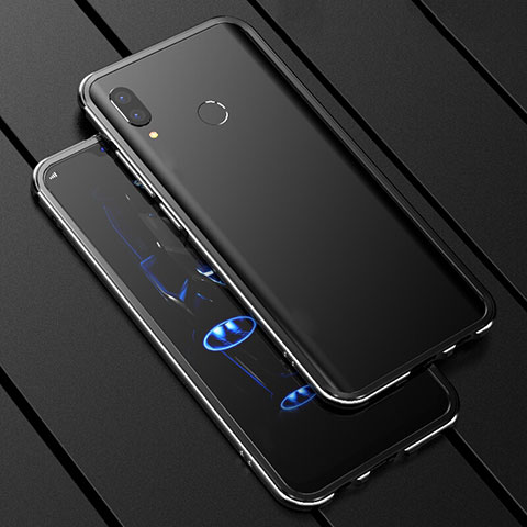 Custodia Lusso Alluminio Laterale Specchio 360 Gradi Cover per Huawei Nova 3i Nero