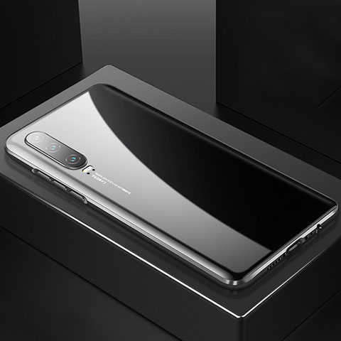 Custodia Lusso Alluminio Laterale Specchio 360 Gradi Cover T06 per Huawei P30 Nero