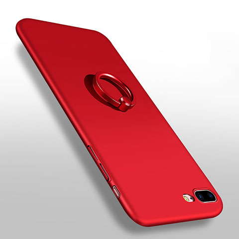 Custodia Lusso Metallo Laterale e Plastica Cover F02 per Apple iPhone 8 Plus Rosso