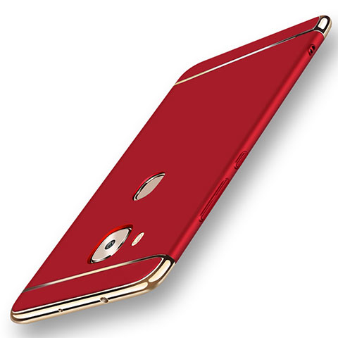 Custodia Lusso Metallo Laterale e Plastica Cover M01 per Huawei G8 Rosso