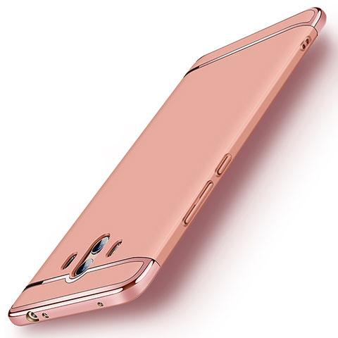 Custodia Lusso Metallo Laterale e Plastica Cover M01 per Huawei Mate 10 Oro Rosa