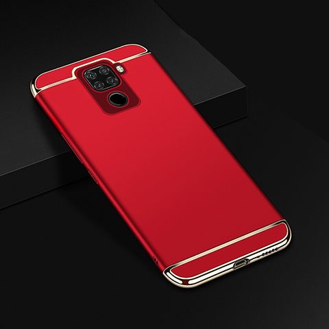 Custodia Lusso Metallo Laterale e Plastica Cover M01 per Huawei Mate 30 Lite Rosso