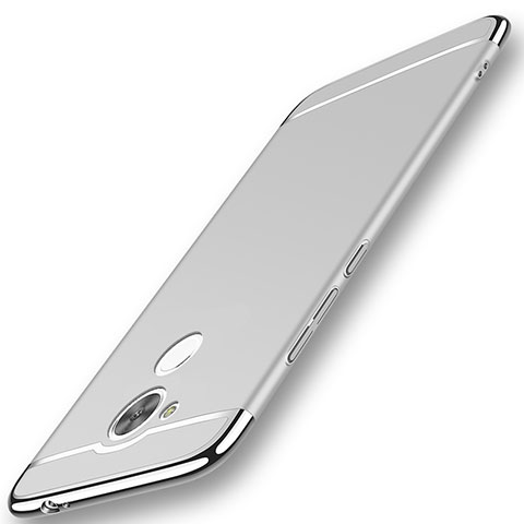 Custodia Lusso Metallo Laterale e Plastica Cover M01 per Huawei Nova Smart Argento