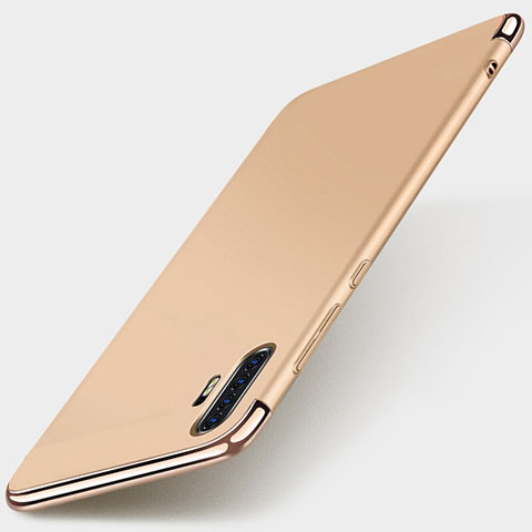 Custodia Lusso Metallo Laterale e Plastica Cover M01 per Huawei P30 Pro Oro