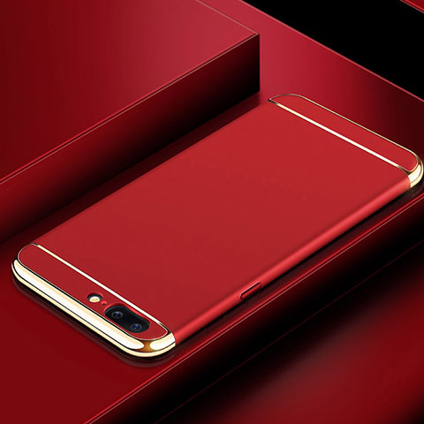 Custodia Lusso Metallo Laterale e Plastica Cover M01 per OnePlus 5T A5010 Rosso