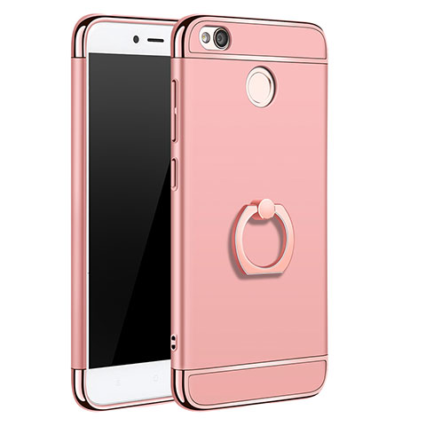 Custodia Lusso Metallo Laterale e Plastica Cover M01 per Xiaomi Redmi 4X Oro Rosa