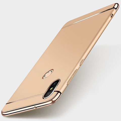 Custodia Lusso Metallo Laterale e Plastica Cover M01 per Xiaomi Redmi 6 Pro Oro