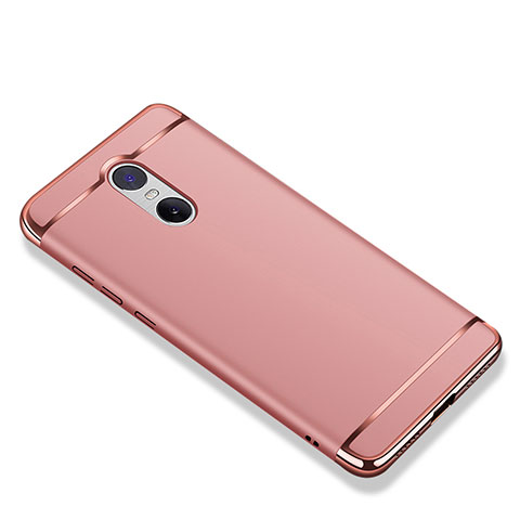 Custodia Lusso Metallo Laterale e Plastica Cover M01 per Xiaomi Redmi Note 4 Oro Rosa