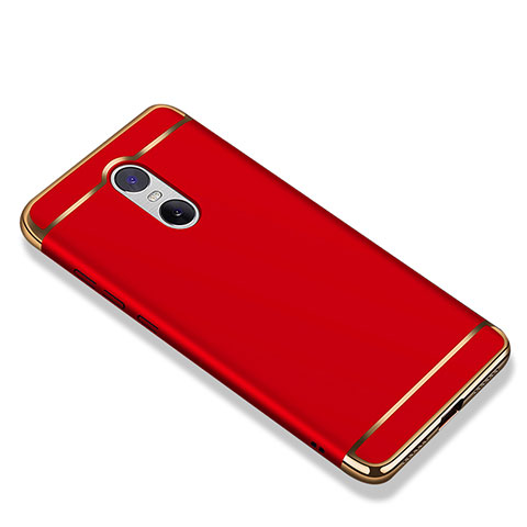 Custodia Lusso Metallo Laterale e Plastica Cover M01 per Xiaomi Redmi Note 4X High Edition Rosso
