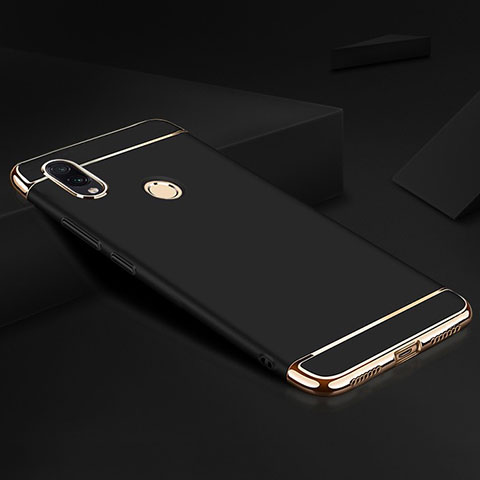Custodia Lusso Metallo Laterale e Plastica Cover M01 per Xiaomi Redmi Note 7 Pro Nero