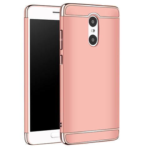 Custodia Lusso Metallo Laterale e Plastica Cover M01 per Xiaomi Redmi Pro Oro Rosa