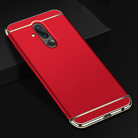 Custodia Lusso Metallo Laterale e Plastica Cover T01 per Huawei Mate 20 Lite Rosso