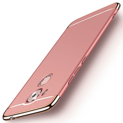 Custodia Lusso Metallo Laterale e Plastica M01 per Huawei Nova Plus Oro Rosa