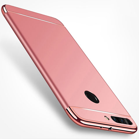 Custodia Lusso Metallo Laterale e Plastica per Huawei Honor 8 Pro Oro Rosa