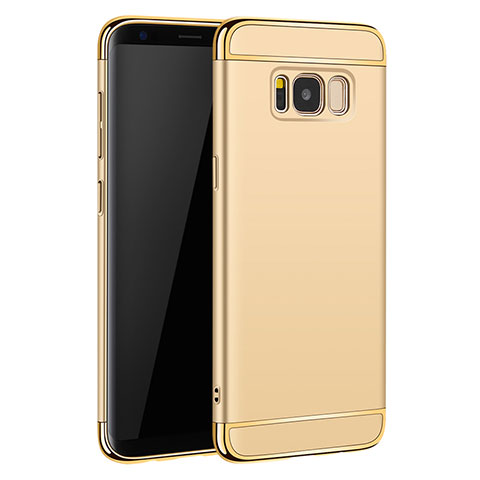 Custodia Lusso Metallo Laterale e Plastica per Samsung Galaxy S8 Plus Oro