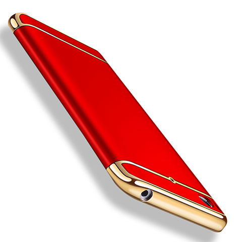 Custodia Lusso Metallo Laterale e Plastica per Xiaomi Mi 5S Rosso