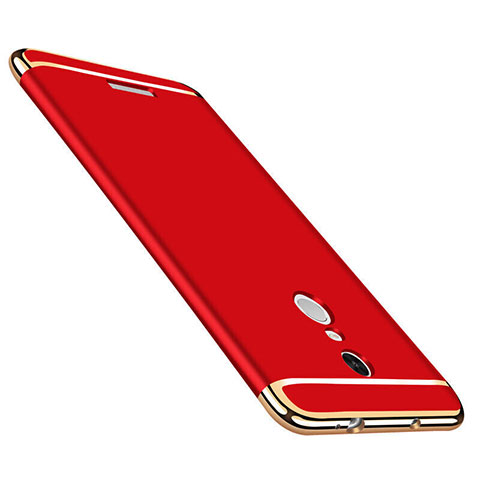 Custodia Lusso Metallo Laterale e Plastica per Xiaomi Redmi Note 3 Pro Rosso