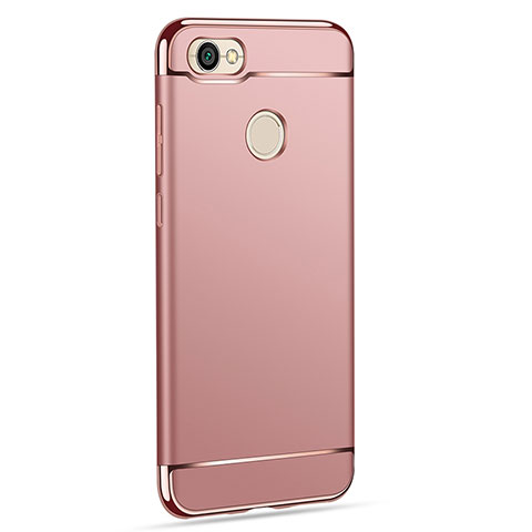 Custodia Lusso Metallo Laterale e Plastica per Xiaomi Redmi Note 5A Prime Oro Rosa