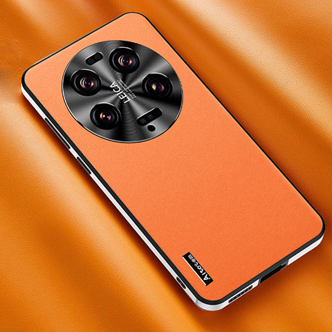 Custodia Lusso Pelle Cover AT2 per Xiaomi Mi 13 Ultra 5G Arancione
