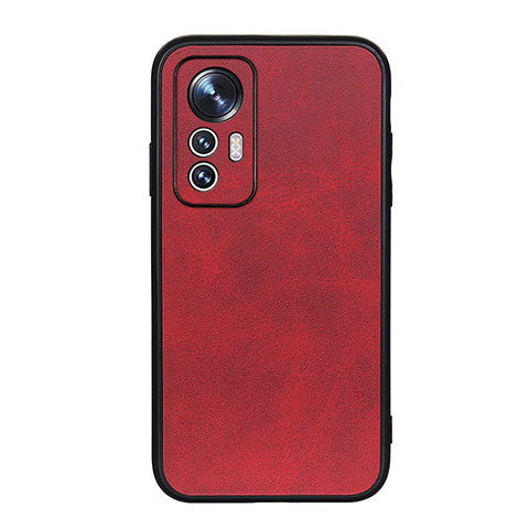 Custodia Lusso Pelle Cover B08H per Xiaomi Mi 12 Pro 5G Rosso