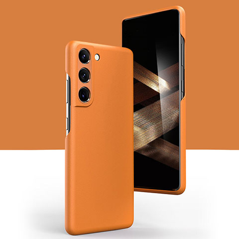 Custodia Lusso Pelle Cover C04 per Samsung Galaxy S24 5G Arancione
