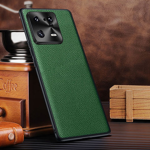 Custodia Lusso Pelle Cover DL1 per Xiaomi Mi 13 Pro 5G Verde