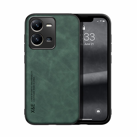 Custodia Lusso Pelle Cover DY1 per Vivo X80 Lite 5G Verde