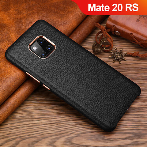 Custodia Lusso Pelle Cover L01 per Huawei Mate 20 RS Nero