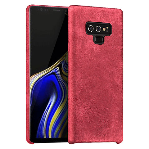 Custodia Lusso Pelle Cover L01 per Samsung Galaxy Note 9 Rosso
