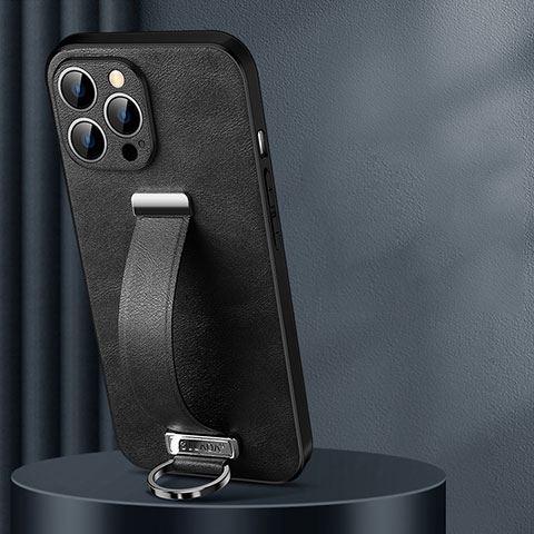 Custodia Lusso Pelle Cover LD1 per Apple iPhone 15 Pro Max Nero