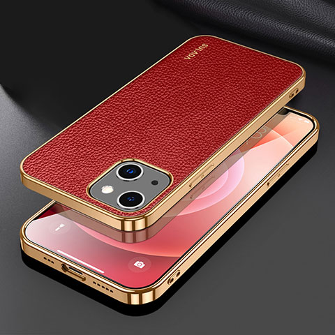 Custodia Lusso Pelle Cover LD3 per Apple iPhone 14 Plus Rosso
