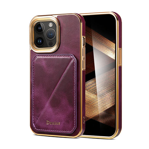 Custodia Lusso Pelle Cover MT2 per Apple iPhone 14 Pro Max Viola