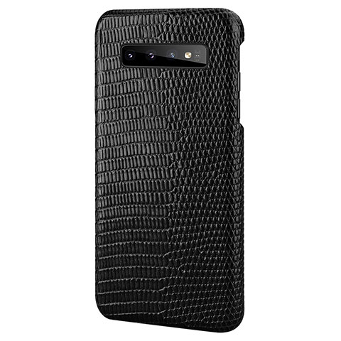 Custodia Lusso Pelle Cover P02 per Samsung Galaxy S10 5G Nero