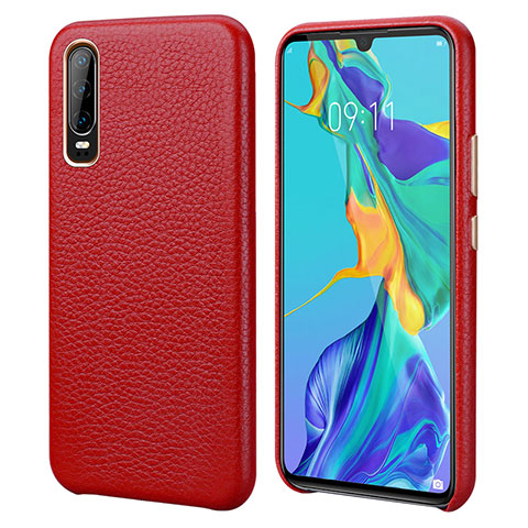 Custodia Lusso Pelle Cover P03 per Huawei P30 Rosso