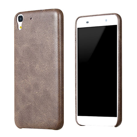 Custodia Lusso Pelle Cover per Huawei Honor 4A Marrone