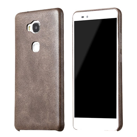 Custodia Lusso Pelle Cover per Huawei Honor Play 5X Marrone