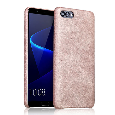 Custodia Lusso Pelle Cover per Huawei Honor View 10 Oro