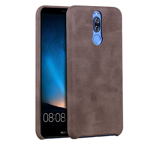 Custodia Lusso Pelle Cover per Huawei Maimang 6 Marrone