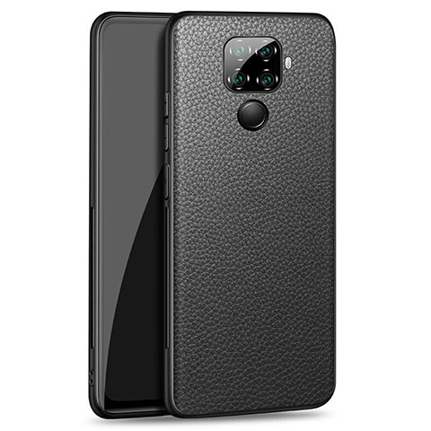 Custodia Lusso Pelle Cover per Huawei Mate 30 Lite Nero