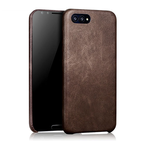 Custodia Lusso Pelle Cover per Huawei Nova 2S Marrone