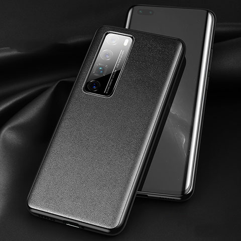 Custodia Lusso Pelle Cover per Huawei Nova 7 Pro 5G Nero