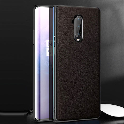 Custodia Lusso Pelle Cover per OnePlus 7T Pro 5G Marrone