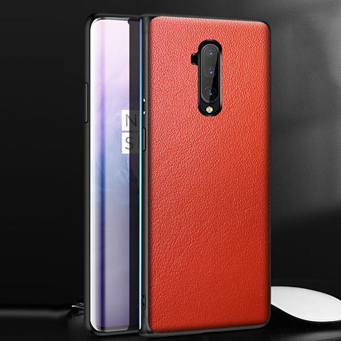 Custodia Lusso Pelle Cover per OnePlus 7T Pro Rosso