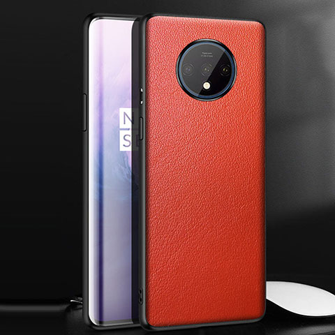 Custodia Lusso Pelle Cover per OnePlus 7T Rosso