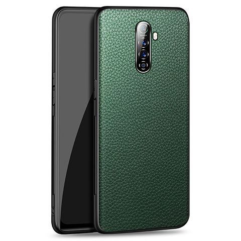 Custodia Lusso Pelle Cover per Realme X2 Pro Verde