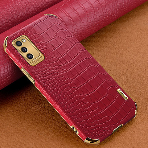 Custodia Lusso Pelle Cover per Samsung Galaxy A41 Rosso
