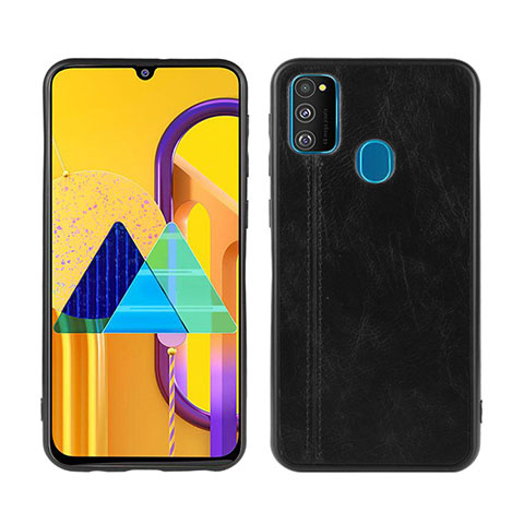 Custodia Lusso Pelle Cover per Samsung Galaxy M30s Nero